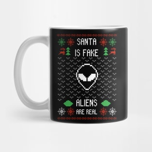 Santa is fake, aliens are real Mug